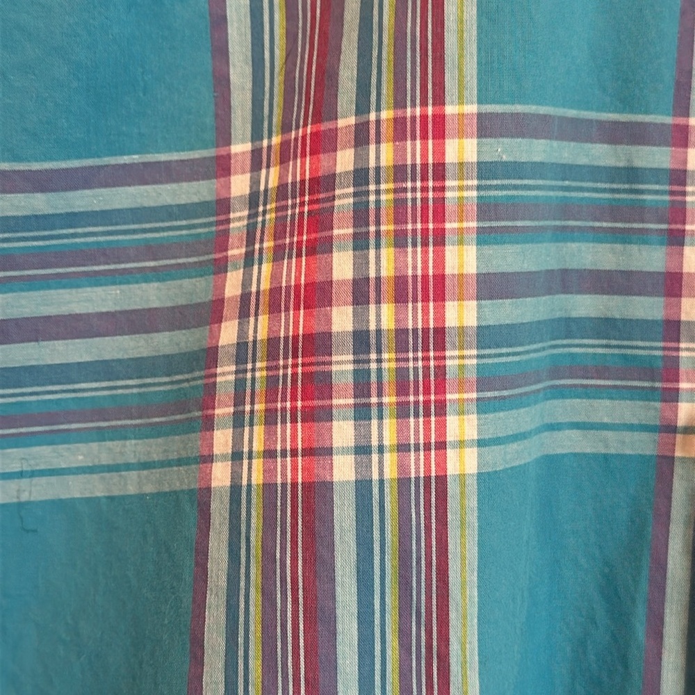 Lauren Ralph Lauren Blue Plaid Button Down Shirt - Picture 6 of 13